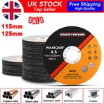 10-200X 115/125mm Metal Cutting Slitting Discs Ultra Thin 1mm For Angle Grinder