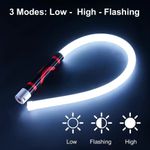 75cm Flexible LED Flashlight Stick Bendable Work Light With 3 Brightness Modes V