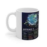 Artemis 2 flight plan | First Manned Flight | NASA Ceramic Tea/Coffee 11oz Mug