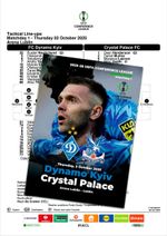 DYNAMO Kyiv Ukraine v CRYSTAL PALACE England 2025 ECL FAN 12 pg + OFFICIAL LU