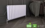Aluminium designer double Radiator. high Heat Out put. Onyx Model White .
