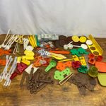 Vintage Lot Tupperware Cutlery Accessories Key Holders Cookie Cutters