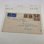 GB Stationery 1939 KGVI 2 shillings 2/6 Air Mail Commercial Cover Gb to  Brazil