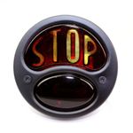 Universal Duolamp Style Black Stop Tail Light