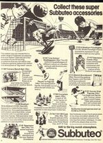 1978 Advert for SUBBUTEO Table Football Game Accessories (4) Original Print Ad