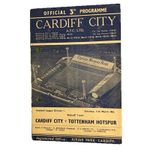 Cardiff City V Tottenham Hotspur March 11th 1961.  Double Season