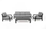 Lisbon Aluminium Outdoor Garden 5 Seater Lounge Set - FREE COVER SET & DELIVERY