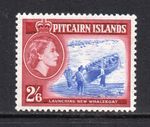 Pitcairn Island - 1957-63 - 2/6 Ultramarine & Lake (sg28) Mint Never Hinged