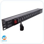 Eagle 12-Way IEC (C13) Horizontal Socket 19 Inch PDU to C14 Plug - P710EJ