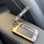 Zinc Alloy/Leather Key Cover  Renault 5 Arkana Kadjar Clio Captur Megane Symboiz