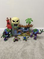 Skull Pirate Treasure Island Playset Kids Toy With Figure Tested Working !