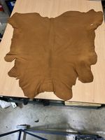 leather whole French calf hide Full Grain aniline natural Tobacco1.3/1.5mm