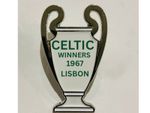 Celtic Lions European Cup Final Winners Vintage Metal Pin Badge 1967