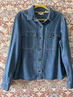 Ladies Vintage Levi’s Orange Tab Cotton Denim Blue Shirt Size M Excellent Cond