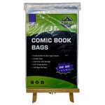 Silver Age Comic Bags: Pack of 100, 2mil Crystal Clear, Archival Safe Storage Su