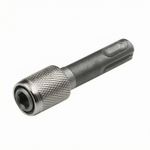 Hex Shank Socket Adapter Coil-Retaining Notch Hex Shank Adapter Textured Grip
