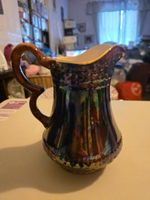 Decorative Ceramic Pitcher Multicolour Ceramic Gloss Glaze Hand Painted Abstract