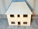Vintage Wooden Dolls House 1980s Two Storey Toy House Miniature Dollhouse Playse