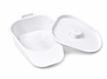 Slipper Bed Pan with Lid Integrated Handle Suitable for Both Men & Women