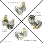 SMA male/female to UHF PL-259 SO-239 RF Coax Marine DAB CB Radio Antenna Adapter