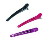Hair Sectioning Clips x 10 Professional Suregrip Hairdressing Clamps Carbon 13cm