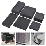 4x HEAVY DUTY SOLID RUBBER BLOCKS SHEET - PACKERS , BUFFERS , SPACERS MULTI SIZE