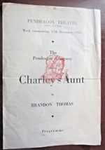THE PENDRAGON THEATRE COMPANY  READING BERKSHIRE   Charleys Aunt  December 1951