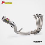 CBR650R CB650R Full Exhaust 2021–2025 Stainless Steel Spiral Loop Headers Silver