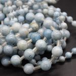 Celestite Round Beads - 6mm 8mm 10mm - 14" Strand, For Jewellery Making
