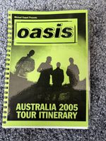 Oasis Australian Tour Itinerary 2005