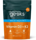 Vitamin D3 4000 iu & Vitamin K2 MK7 100μg - 1 Year Supply!