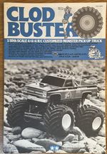 Vintage 1987 Tamiya Clod Buster Instruction Manual 58065 Instructions
