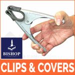 Heavy Duty Leather Market Stall Clip Covers Spring Clamps Tarpaulins Tarp NEW