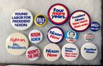 VINTAGE NIXON PRESIDENTIAL CAMPAIGN PINBACK BUTTON LOT PAT NIXON 1960 1968 1972