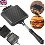 Sandwich Toastie Maker Non-stick Toaster Machine Breakfast Camping Stove Toaster