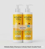 2x400ml Weleda Baby Shampoo & Body Wash Calendula Sensitive Skin  exp 05/26