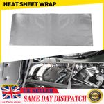 MOTORCYCLE EXHAUST HEAT SHIELD SHEET SELF ADHESIVE ALUMINIUM 30cm x 60cm SHEET