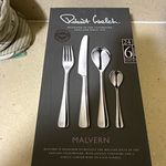 Robert Welch Malvern 24pc Cutlery Set for 6 Stainless Steel Matt Silver