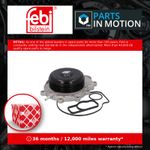 Water Pump fits MERCEDES C220 2.2D 2008 on Coolant A6512000300 A6512001101 Febi