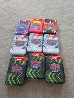 Turbo Attax 2025 - 9 Empty Tins For Card Storage
