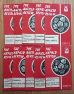 Liverpool 1971/72 Selection of Home League Programmes from menu