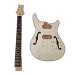 DIY Electric Guitar Kit 22 Fret Guitar Neck Mahogany Guitar Body Maple Veneer