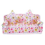 FASHION DOLLS SIZED LIVING ROOM SOFT SOFA SETTEE WITH CUSHIONS FREE UK SHIPPING