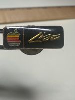 Vintage Apple Lisa Rainbow Logo Pin Steve Jobs