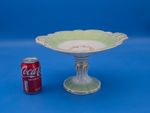 Large Unbranded Porcelain Tazza Compote - 31 cm Diameter - 18.5 cm Tall