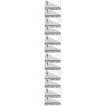 Silver Stainless Steel Freezer Hinge Durable Replacement for Household Fridge