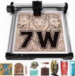 ATOMSTACK Swift 7W Laser Engraver and Cutter,for Wood and Metal, Dark Acrylic,UK