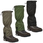 Highlander Walking Gaiters Hardwearing Ripstop Polyester Hiking Trekking Angling