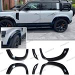 WHEEL ARCH KIT FOR LAND ROVER DEFENDER 110 L663 2020-2024 GLOSS BLACK WIDE BODY