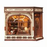 DIY Miniature Bookshop Wooden Bookstore LED for Reading Corner, Desk Decor